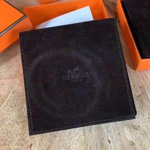HERMÈS gift box w/velvet pouch - Small